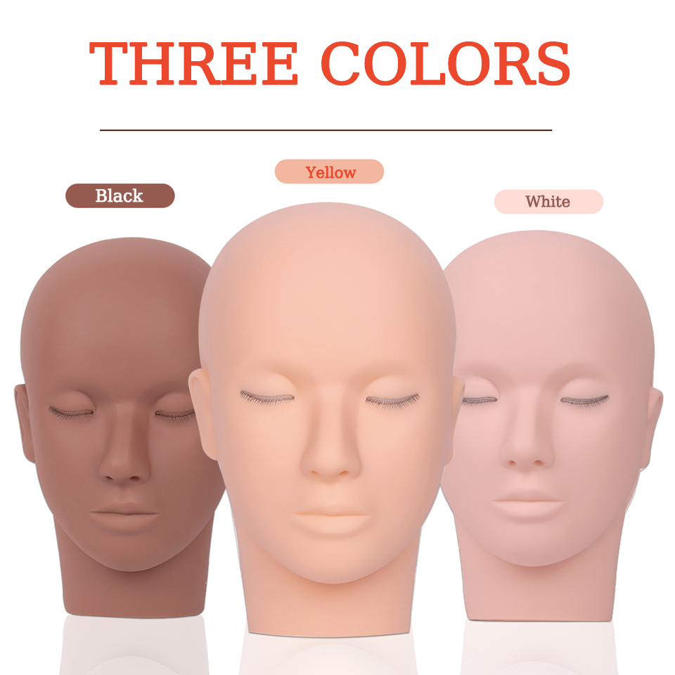 Beauty Makeup Academy - Kirpik Uzatma Aplikasyonu Manken Kafa 3