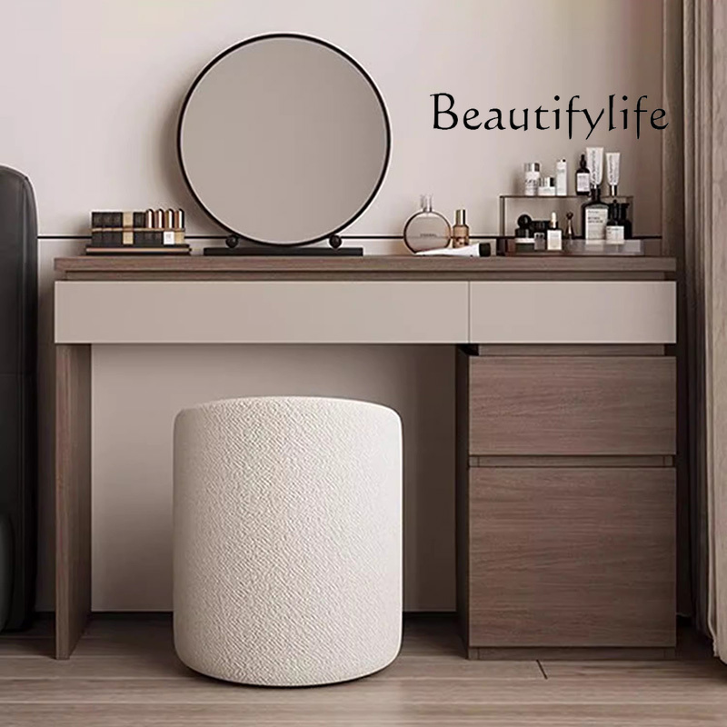 Makeup Beauty Lounge - X Ahşap Raflı Makyaj Masası Modern