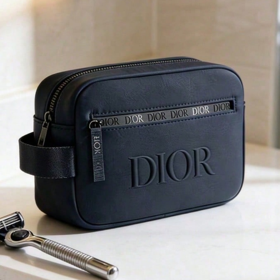 Beauty Makeup Dior - Dior'un Çantası Siyah Kanvas Kozmetik Saklama