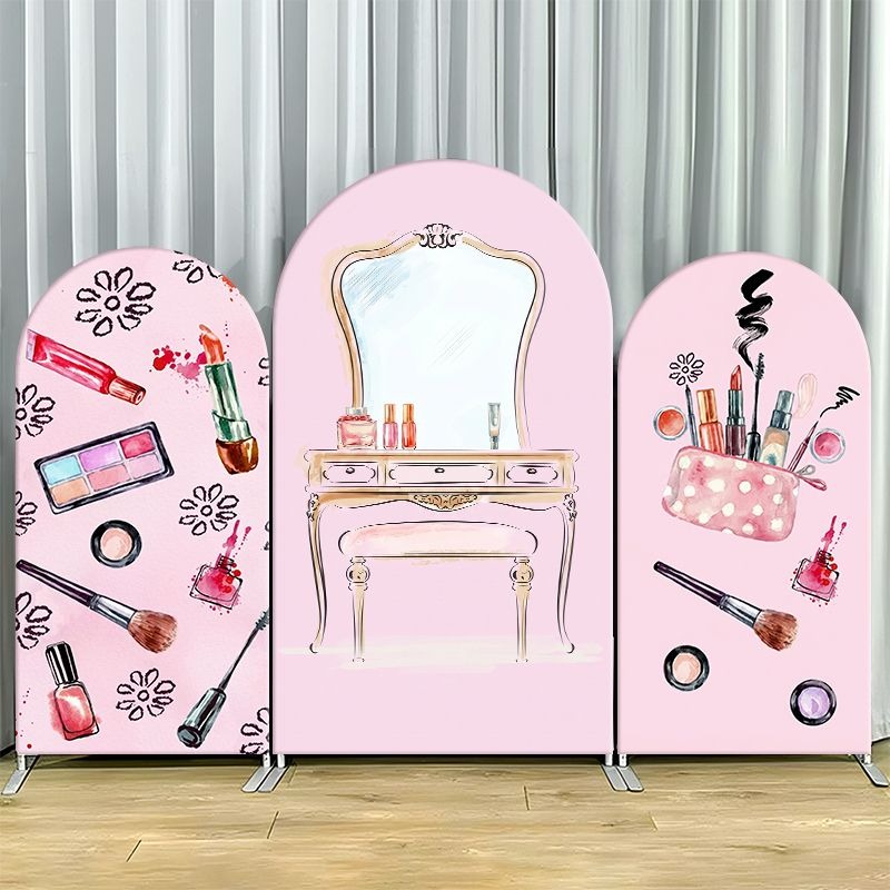Beauty Makeup Events - Tek Taraflı Kavisli Arka Plan Örtüsü