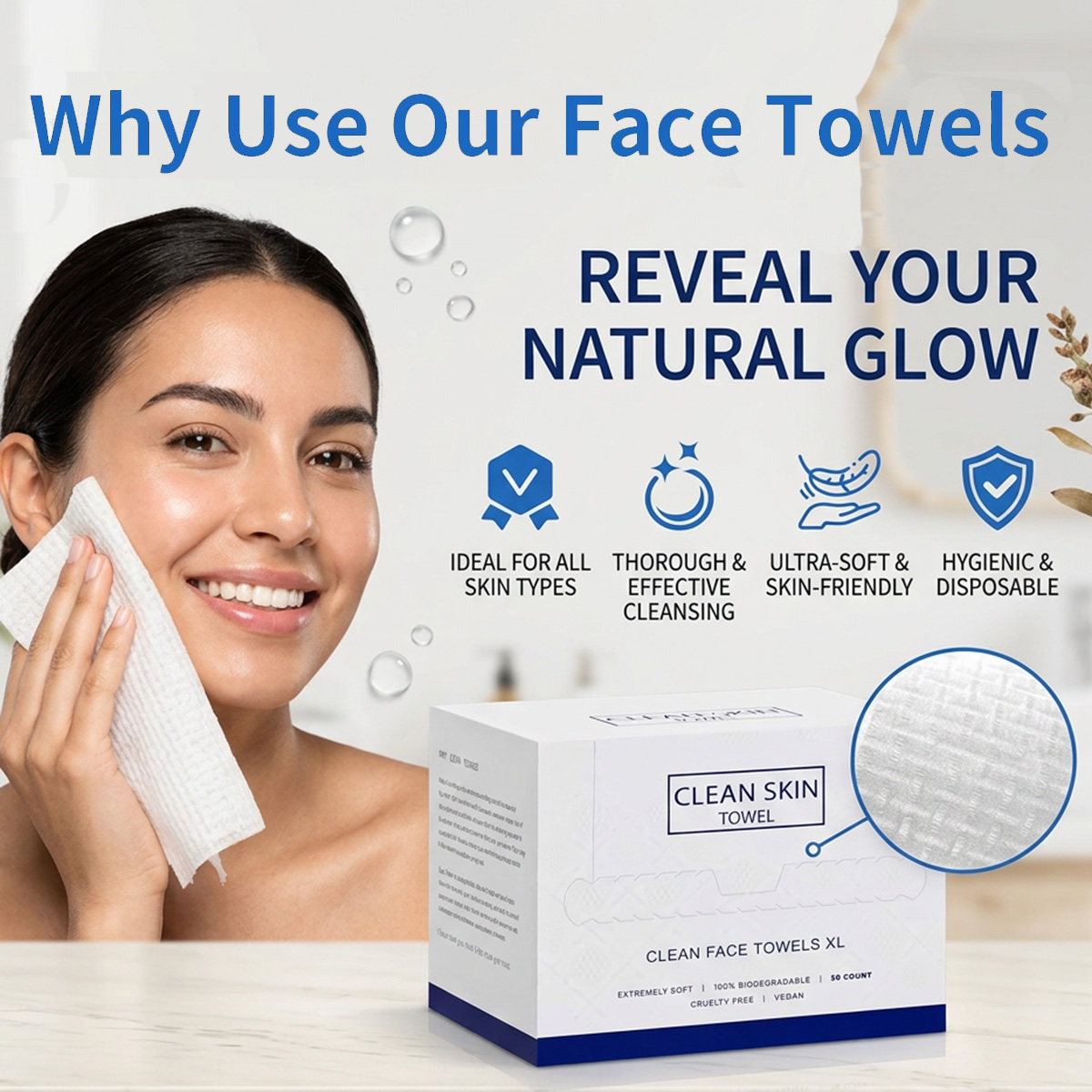 Beauty Of Joseon Makeup Remover - 50 Adet/Kutu Tek Kullanımlık Yüz Havluları