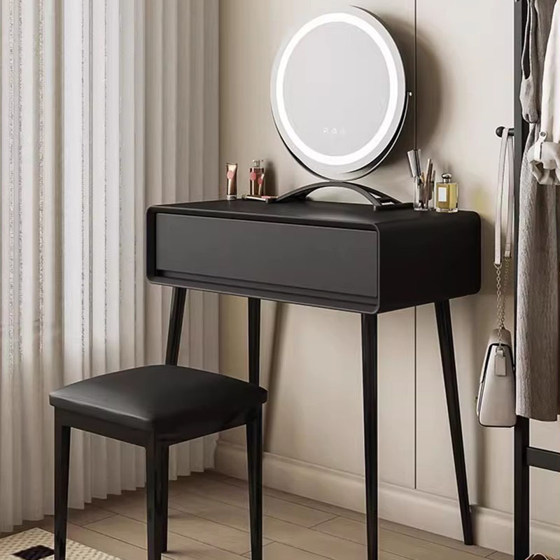Makeup Beauty Lounge - Modern Köşe Tuvalet Masası Ahşap Düzenleyici