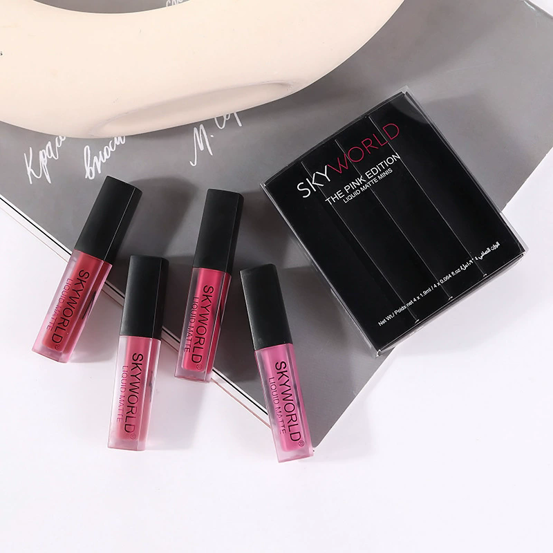 Beauty Huda Makeup - 4 adet Ruj Seti Mat Dudak