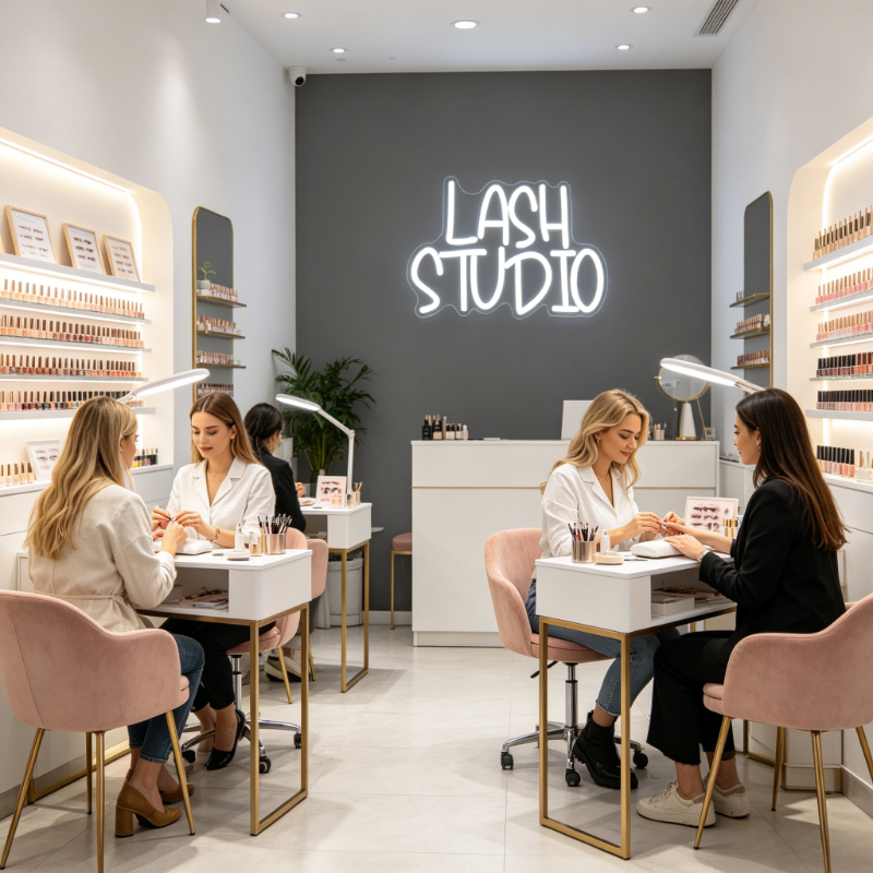 Kirpik Stüdyosu Neon Tabela LE - Beauty Makeup Studio incelemesi ve fiyatı