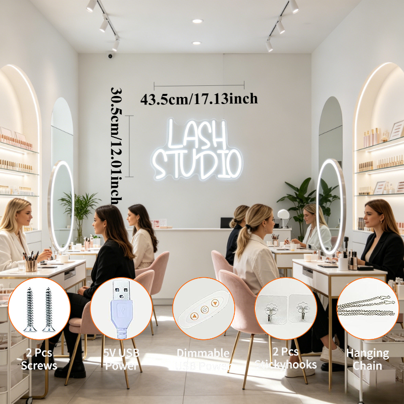 Kirpik Stüdyosu Neon Tabela LE - Beauty Makeup Studio incelemesi ve fiyatı