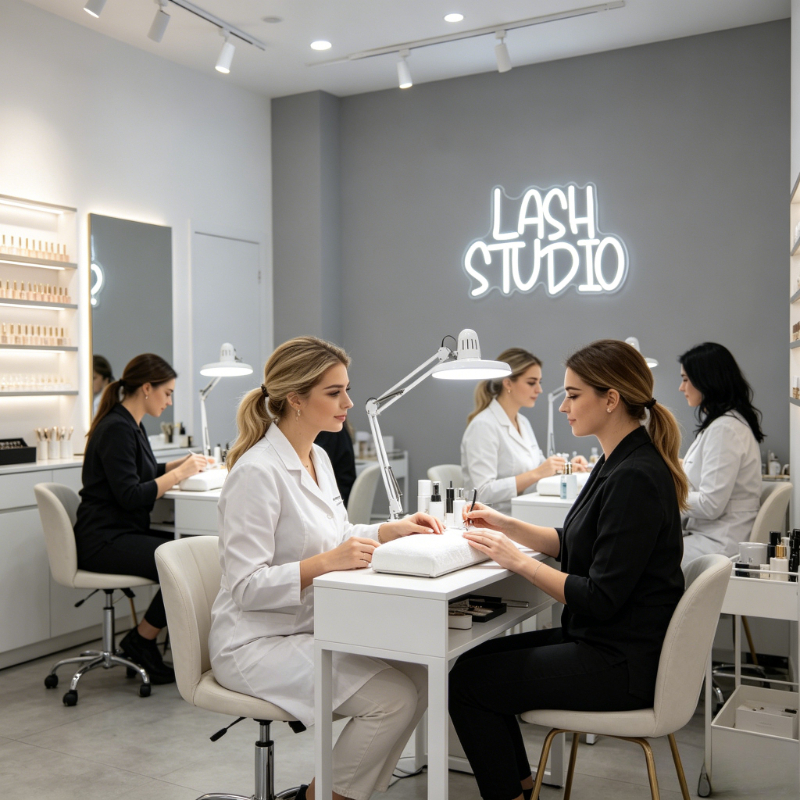 Kirpik Stüdyosu Neon Tabela LE - Beauty Makeup Studio incelemesi ve fiyatı
