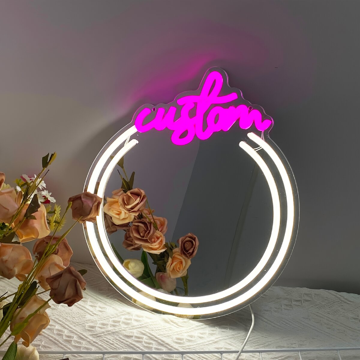 Özel Tasarım Aynalı Neon Tabel - Makeup Beauty Lounge incelemesi ve fiyatı