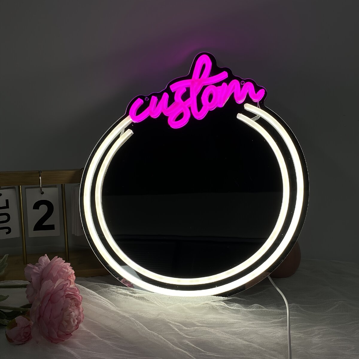 Özel Tasarım Aynalı Neon Tabel - Makeup Beauty Lounge incelemesi ve fiyatı