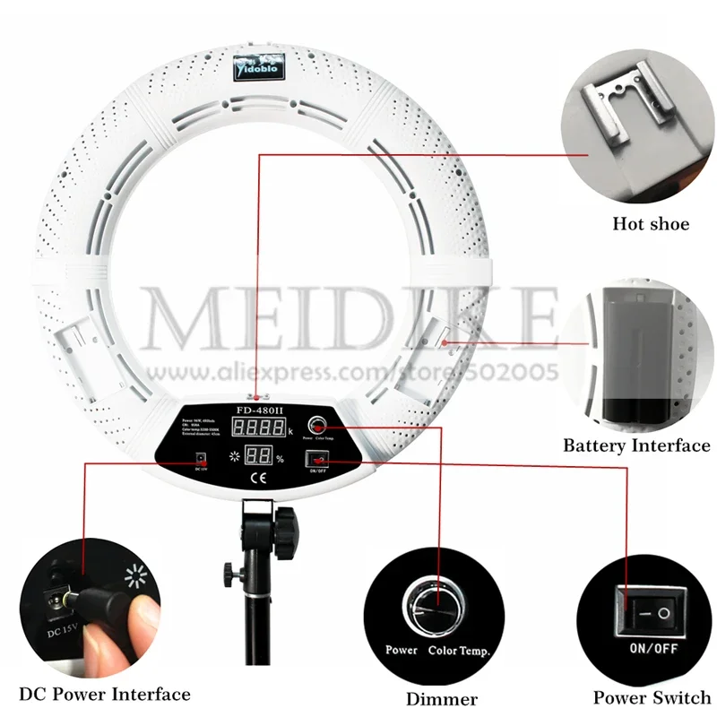 Yidoblo 96W Halka Işık FD-480  - Beauty Makeup Studio incelemesi ve fiyatı