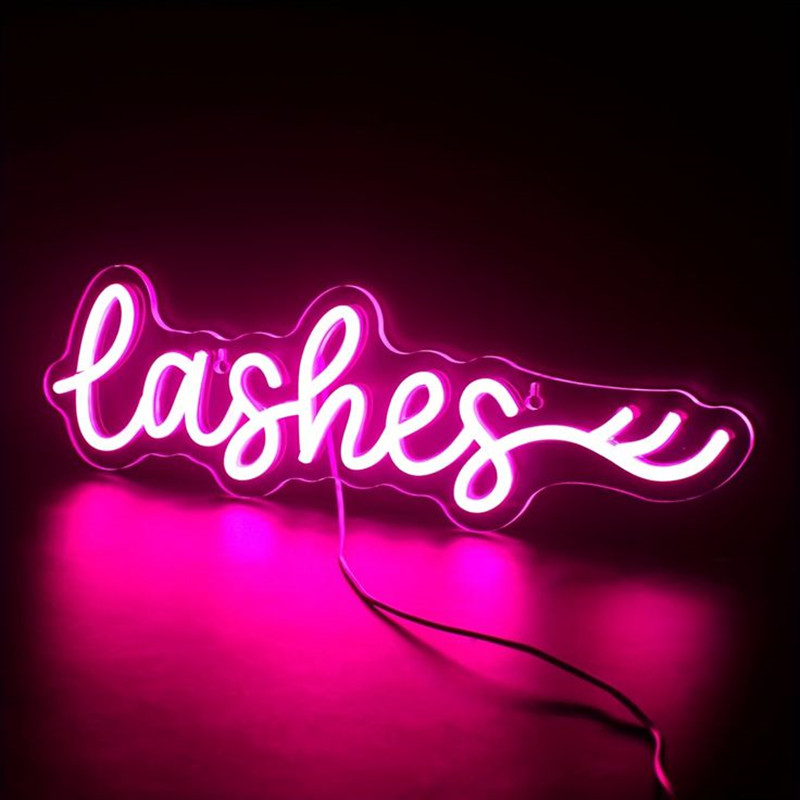 Pembe LED Kirpikler Neon Tabel - Beauty Makeup Studio incelemesi ve fiyatı