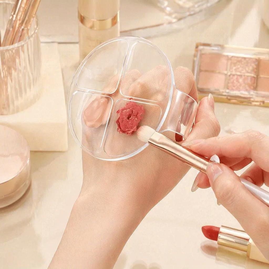 Akrilik Yuvarlak Dört Bölmeli  - Beauty Makeup Tool incelemesi ve fiyatı