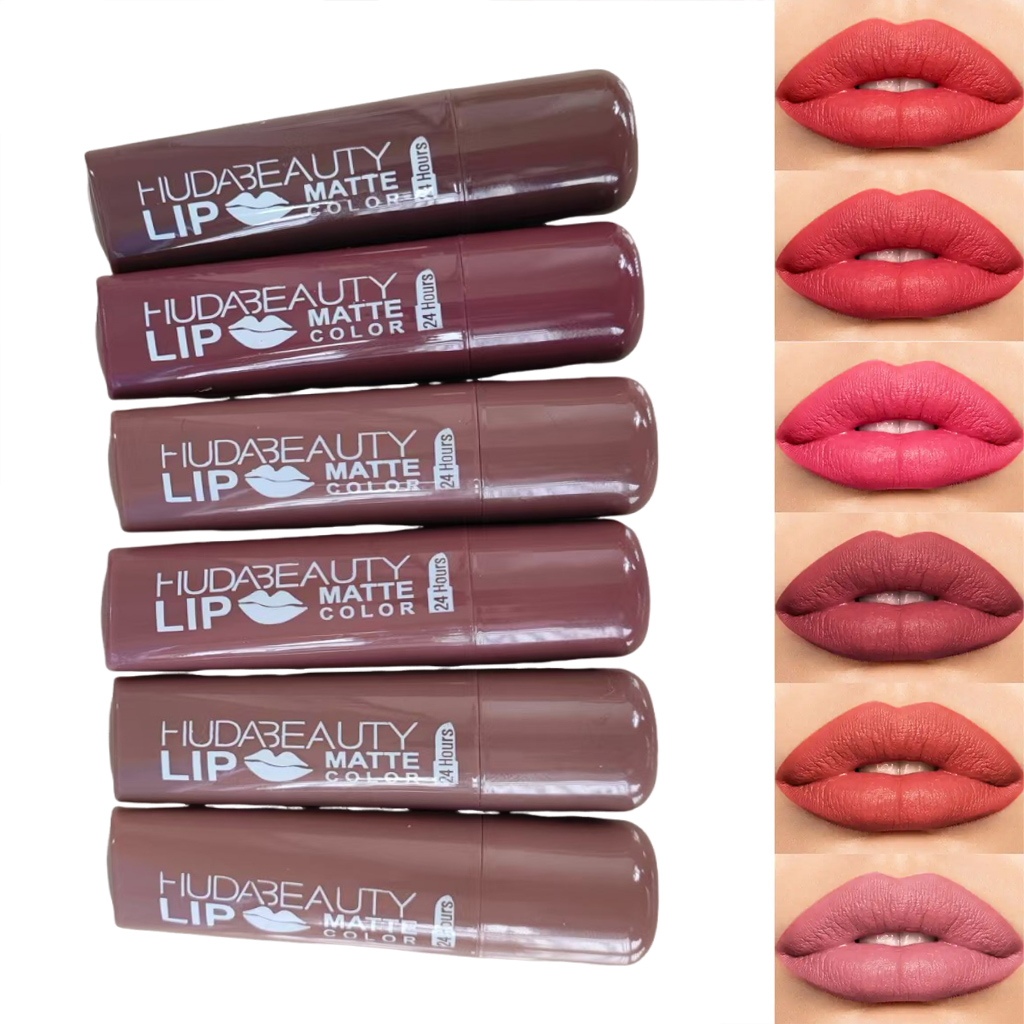 6 renk Ruj Mat 3.8g Huda Nued  - Beauty Huda Makeup incelemesi ve fiyatı